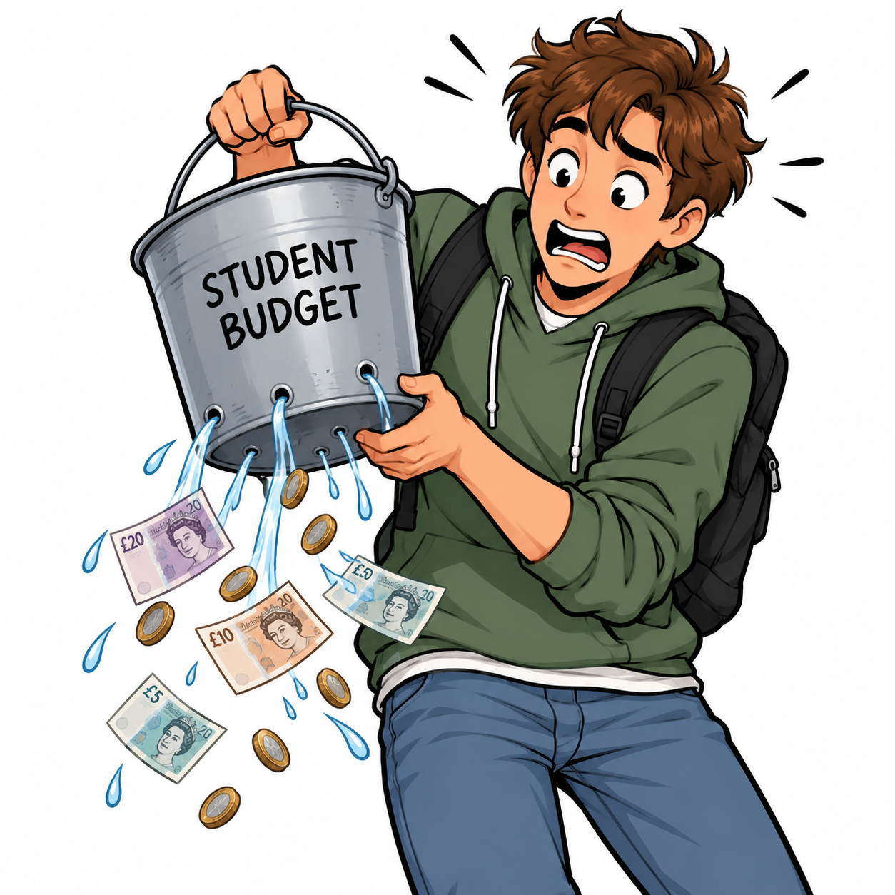 student budget leaking away