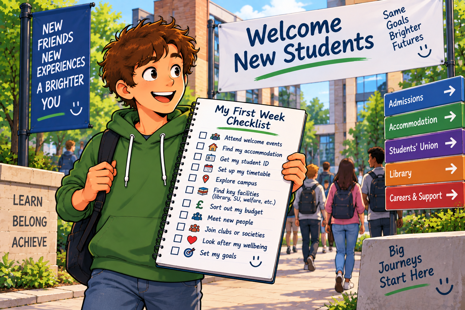 first week checklist